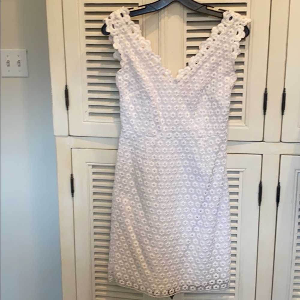 Lilly Pulitzer white lace dress sz 0